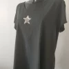 T-shirt étoile strass noir